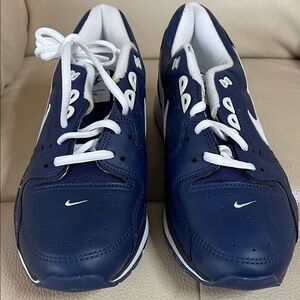 Nike Blue and White Men's Sneakers
